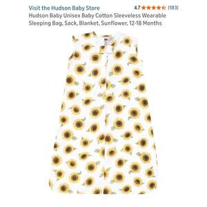 Hudson Baby Unisex Cotton Sleeveless Sleeping Bag 12-18 Months Forest